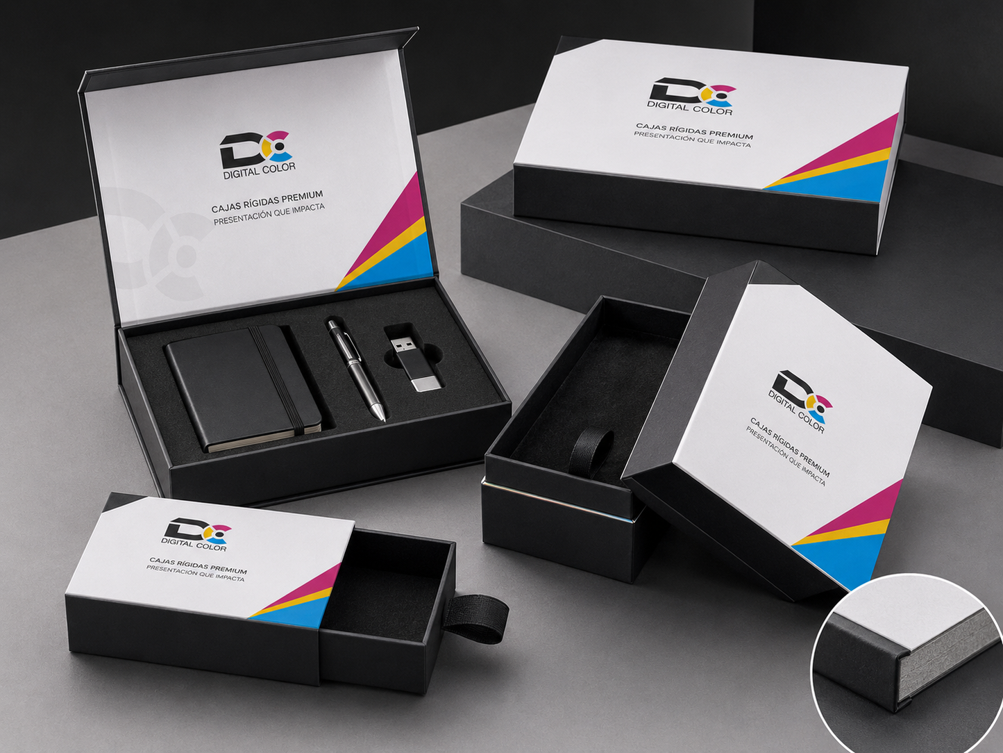 Cajas rígidas premium